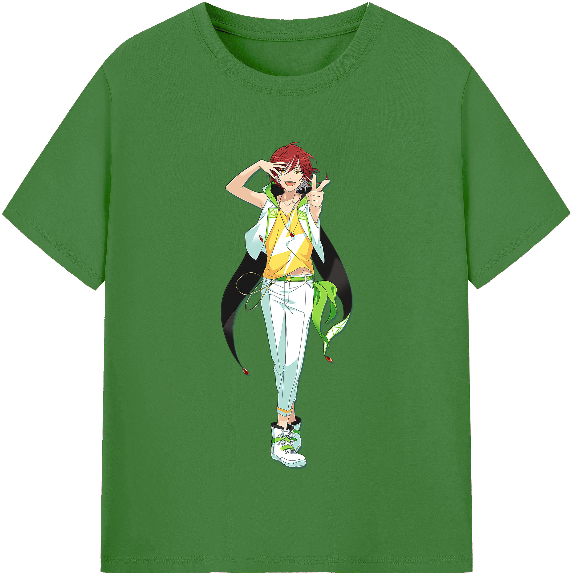 （画像用） あんさんぶるスターズ! Ensemble Stars レディースカジュアルプリントTシャツ（綿100％）